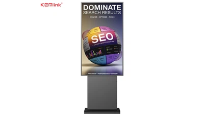 65 pollici di segnaletica digitale in piedi da 65 pollici per il totem verticale pubblicitario del chiosk verticale